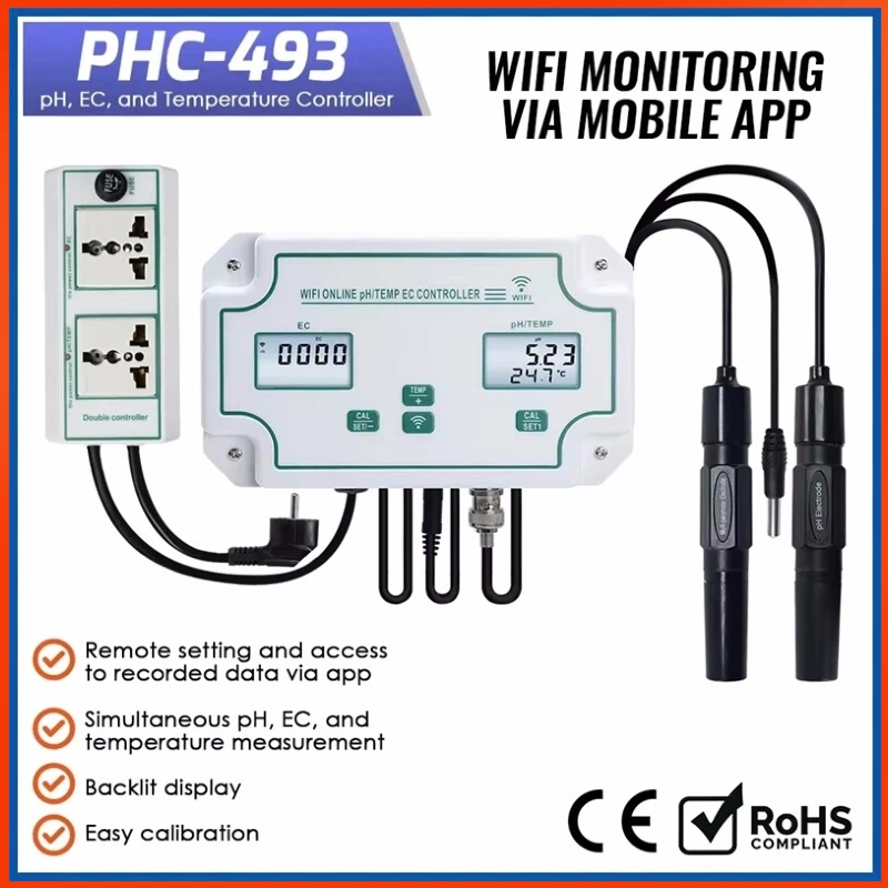 Marine Aquarium Water Analyzer - GA 투야 와이파이 3-in-1 수족관 PH