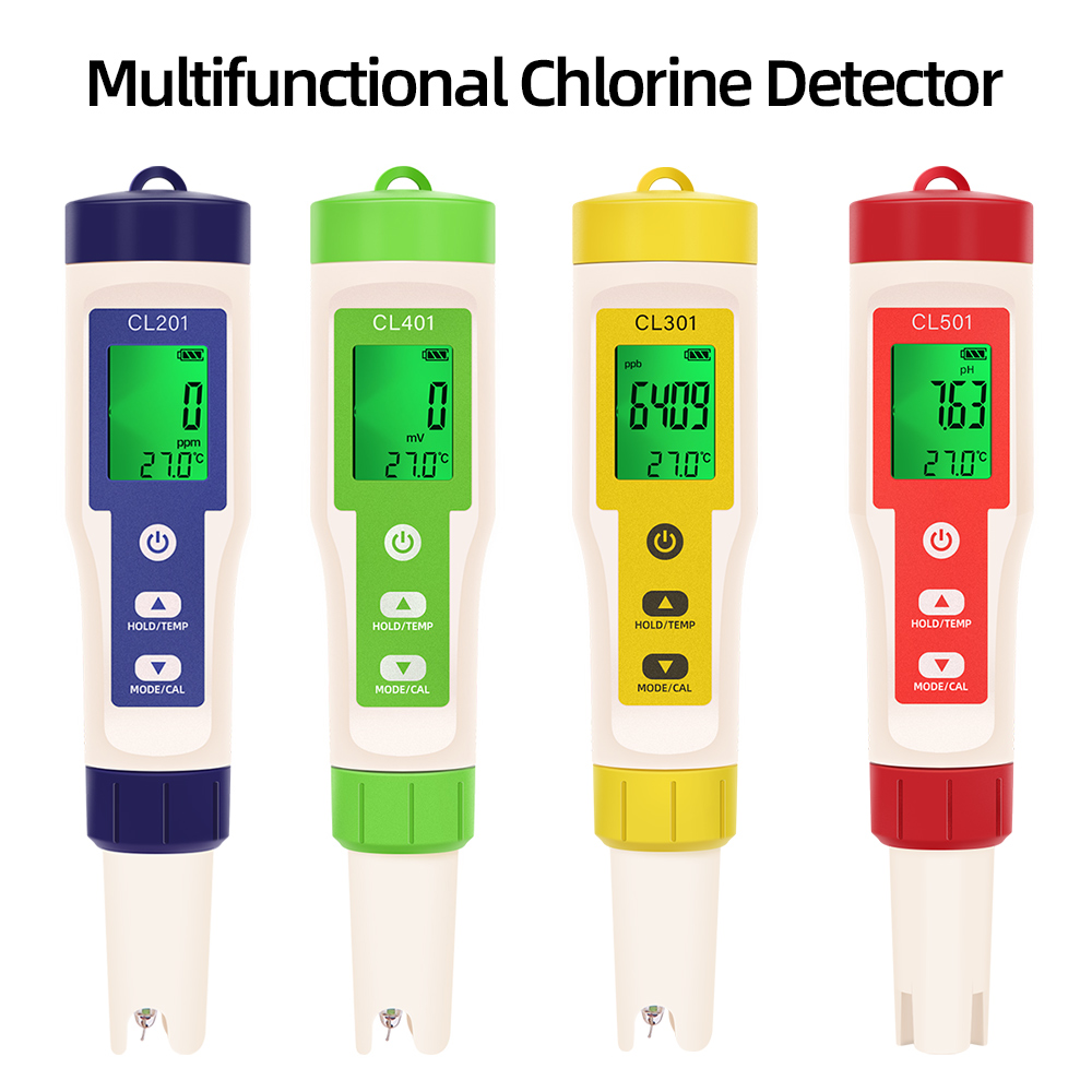 Marine Aquarium Water Analyzer - PH/CL2/H2/ORP/온도 측정기 염소 검출기 수영장 식수