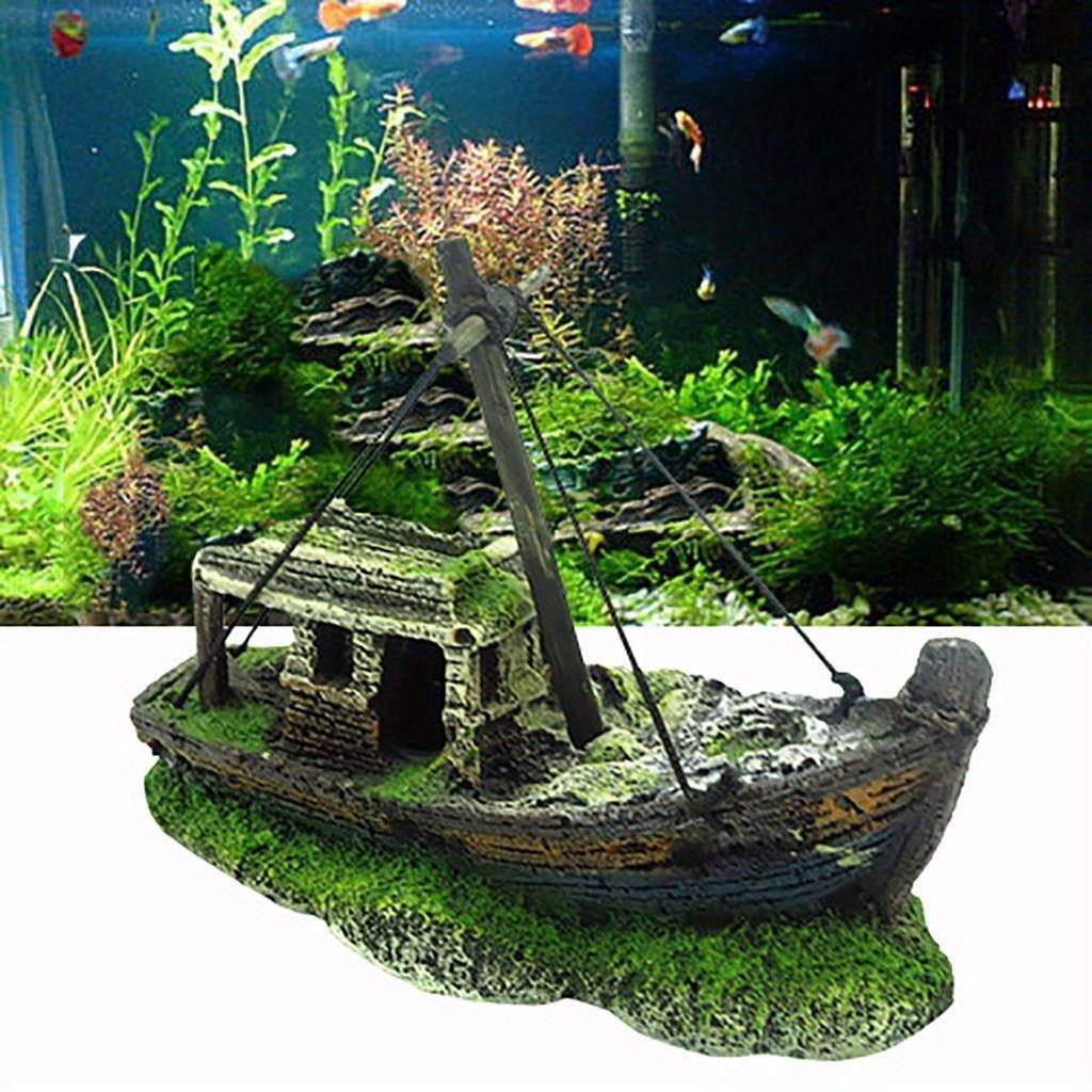 Aquarium Marina - 수족관 물고기 탱크 풍경 난파선 장식