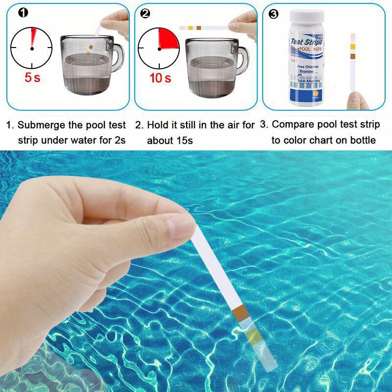 3 In 1 테스트 용지 염소 침수 온수 욕조 PH 테 - Marine Aquarium Bacteria 리뷰 및 가격