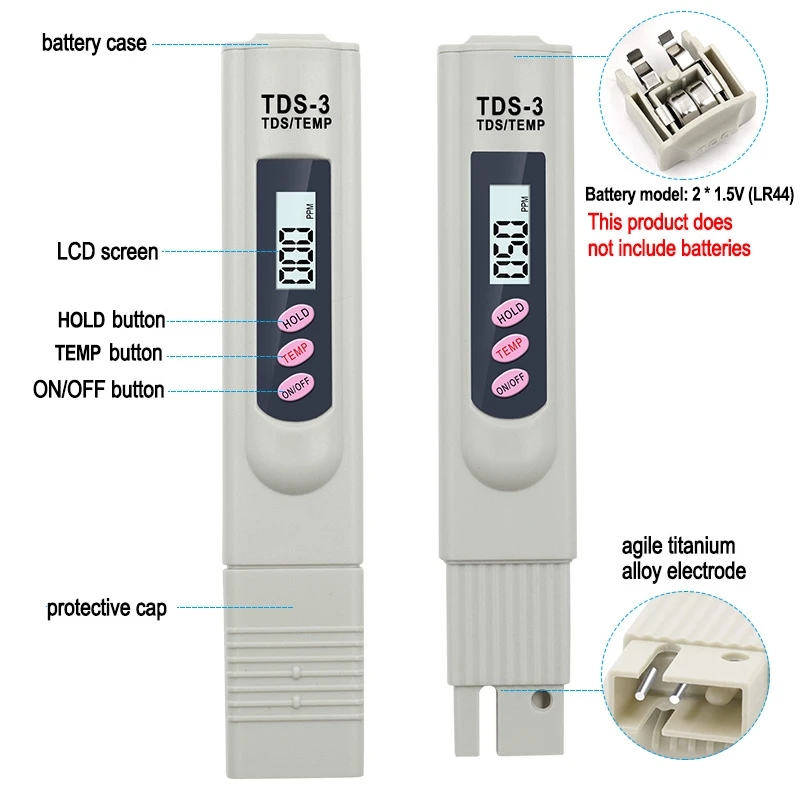 1/3개 휴대용 LCD 디지털 TDS 수질 테스터 수질 - Marine Aquarium Water Analyzer 리뷰 및 가격