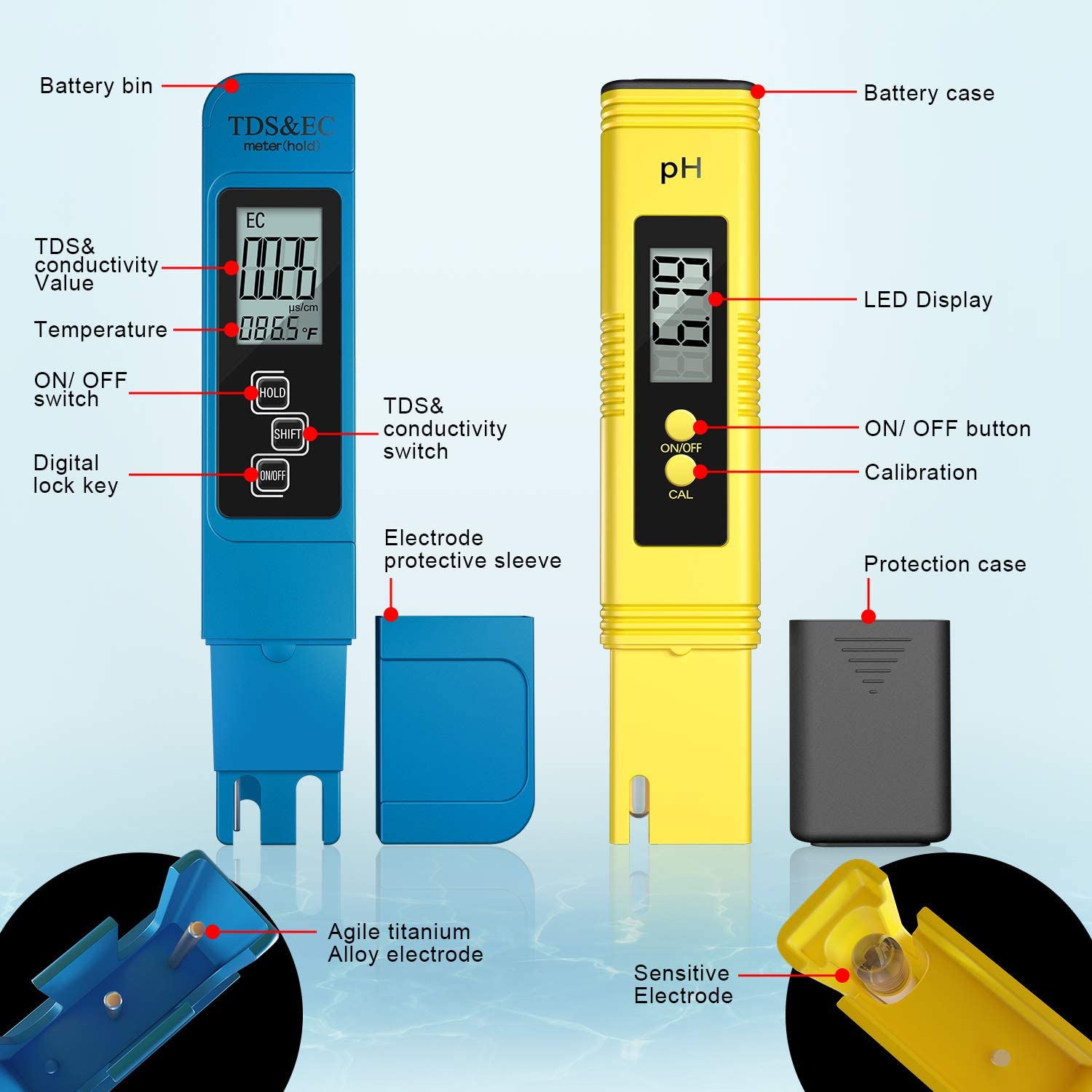 디지털 PH /TDS/ EC 미터 테스터 온도계 펜 수 - Marine Aquarium Water Analyzer 리뷰 및 가격