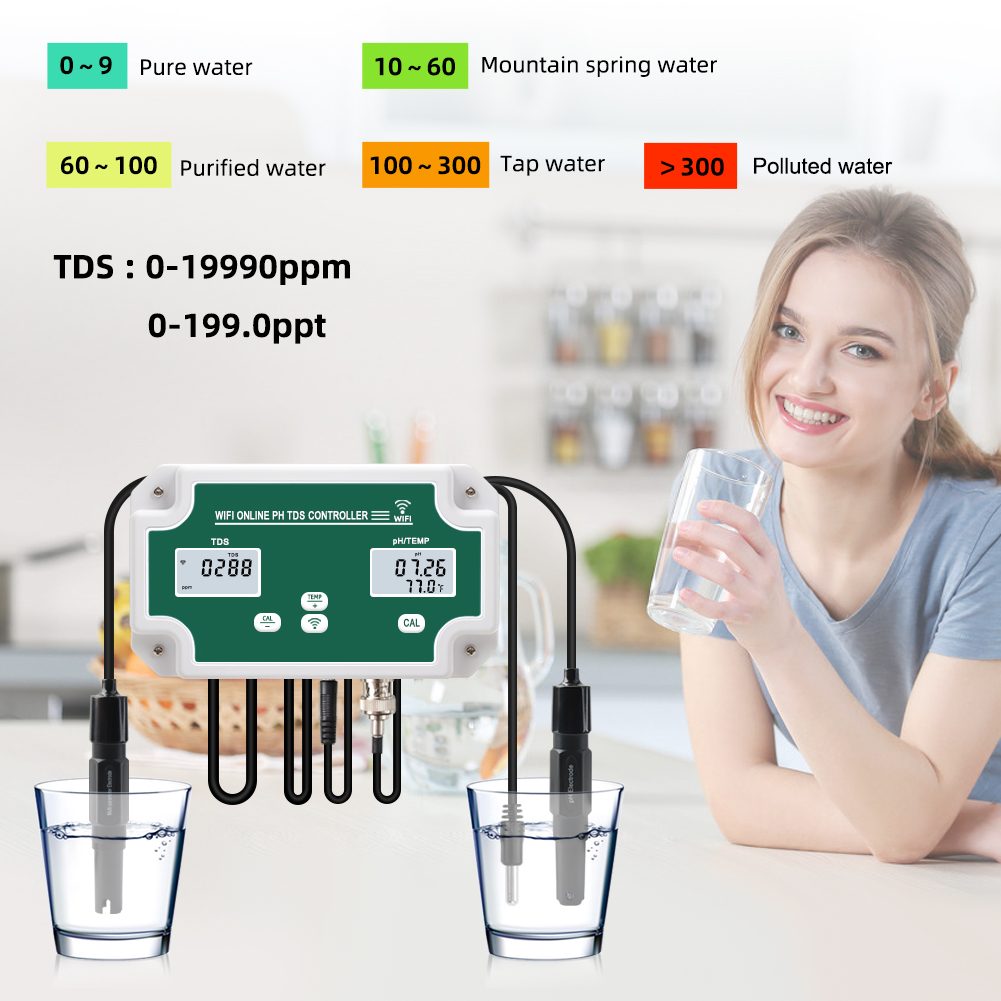 Yieryi WIFI 스마트 수족관 PH TDS 미터, - Marine Aquarium Water Analyzer 리뷰 및 가격