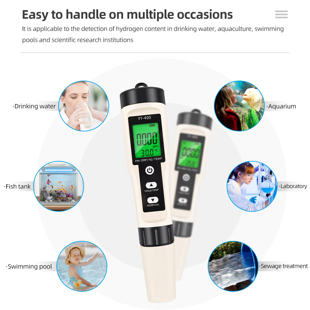 4/3/2 in 1 옵션 PH ORP H2 온도 수소가 - Marine Aquarium Water Analyzer 리뷰 및 가격