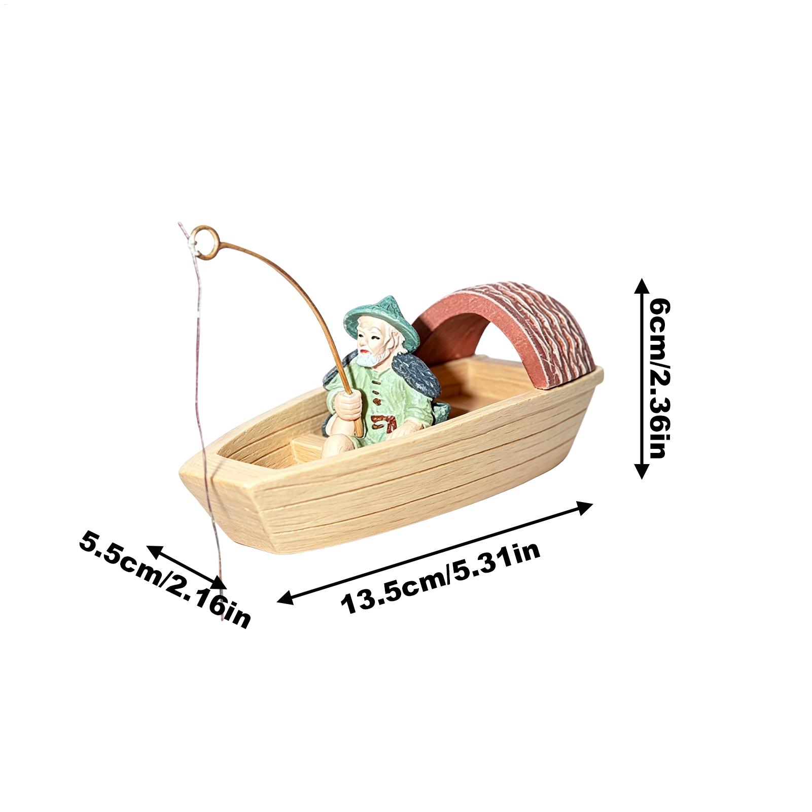 레진 플로팅 어부 보트 장식 미니 장면 장식 수족관 석 - Aquarium Marina 리뷰 및 가격