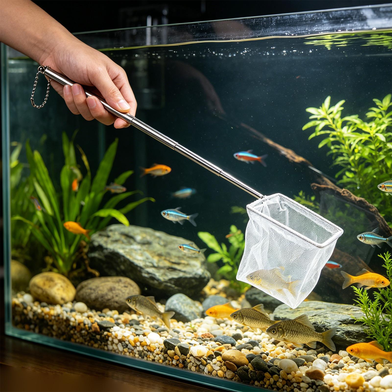 2pcs 작은 물고기 그물망 텔레스코픽 핸들 스테인레스 - Aquarium Marina 리뷰 및 가격