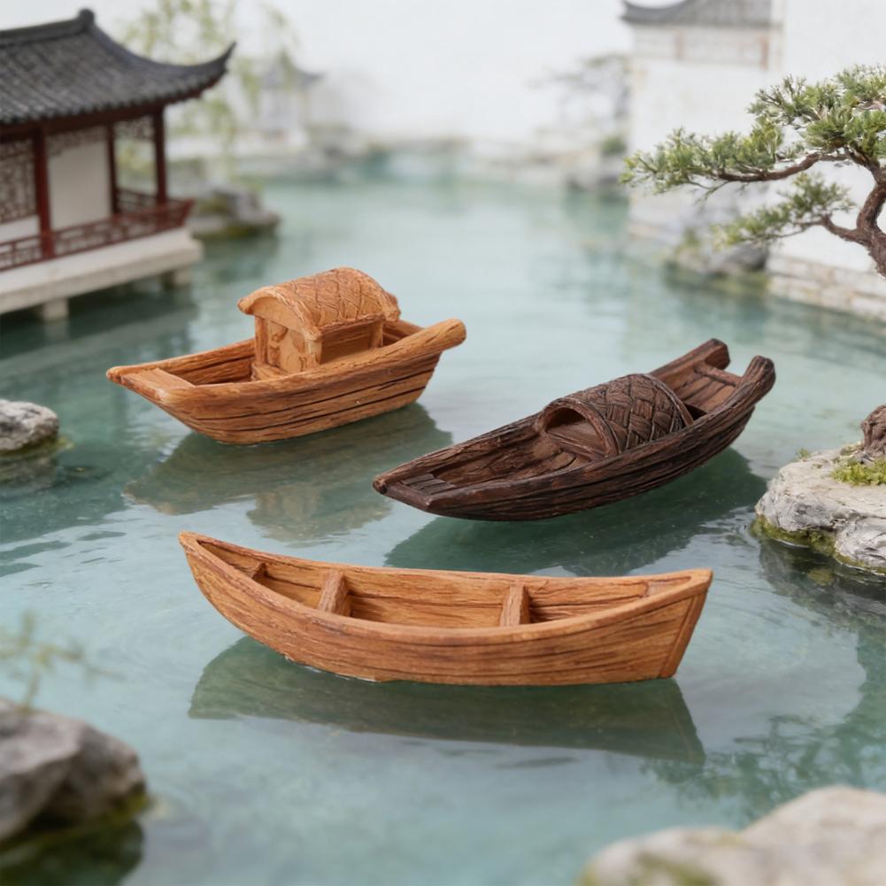 수족관 보트 장식품 2개, 요정 정원용 미니어처 보트  - Aquarium Marina 리뷰 및 가격
