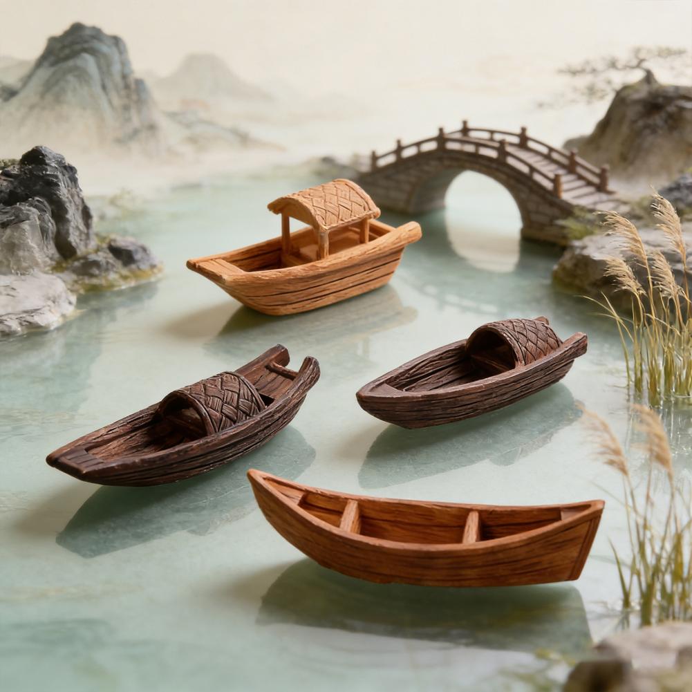 수족관 보트 장식품 2개, 요정 정원용 미니어처 보트  - Aquarium Marina 리뷰 및 가격