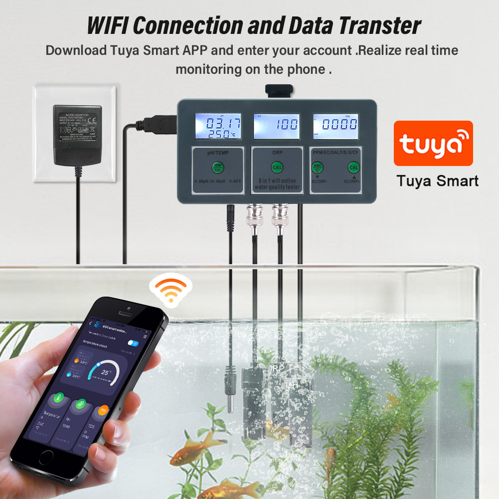 이어이 와이파이 투야 스마트 PH ORP TDS EC  - Marine Aquarium Water Analyzer 리뷰 및 가격